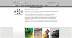 Desktop Screenshot of printsandcanvas.co.uk